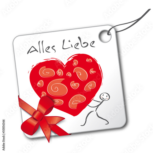 Greeting Card, Muttertag, Anhänger, Schleife, Gutschein, Valent