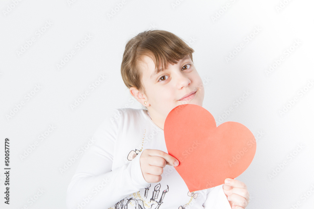 child with heart child with heart