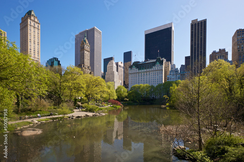 Canvastavla New York seen from Central Park