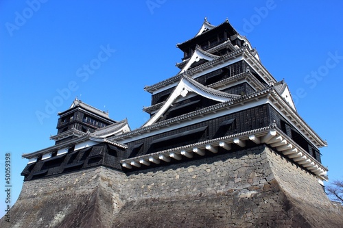 熊本城　大天守閣と小天守閣