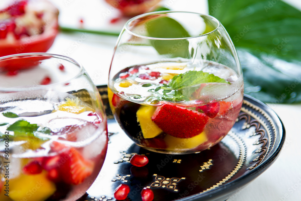 Mango and Pomegranate sangria Mango and Pomegranate sangria
