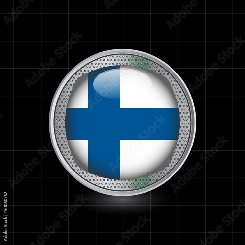 Metallbutton Flagge Finnland
