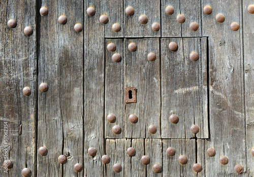 Old wooden door, background photo