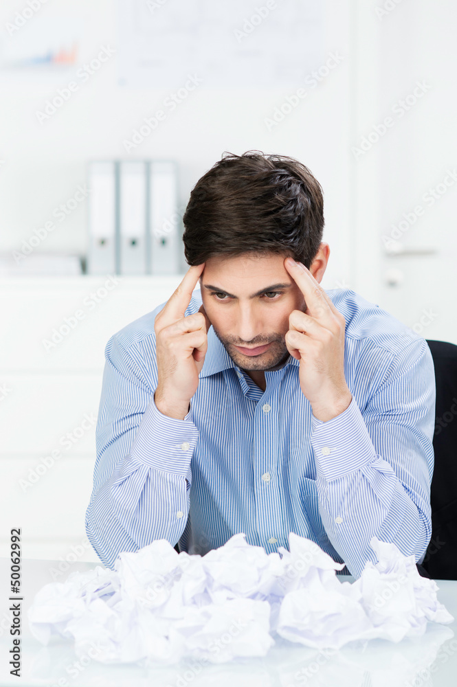 geschäftsmann in der krise