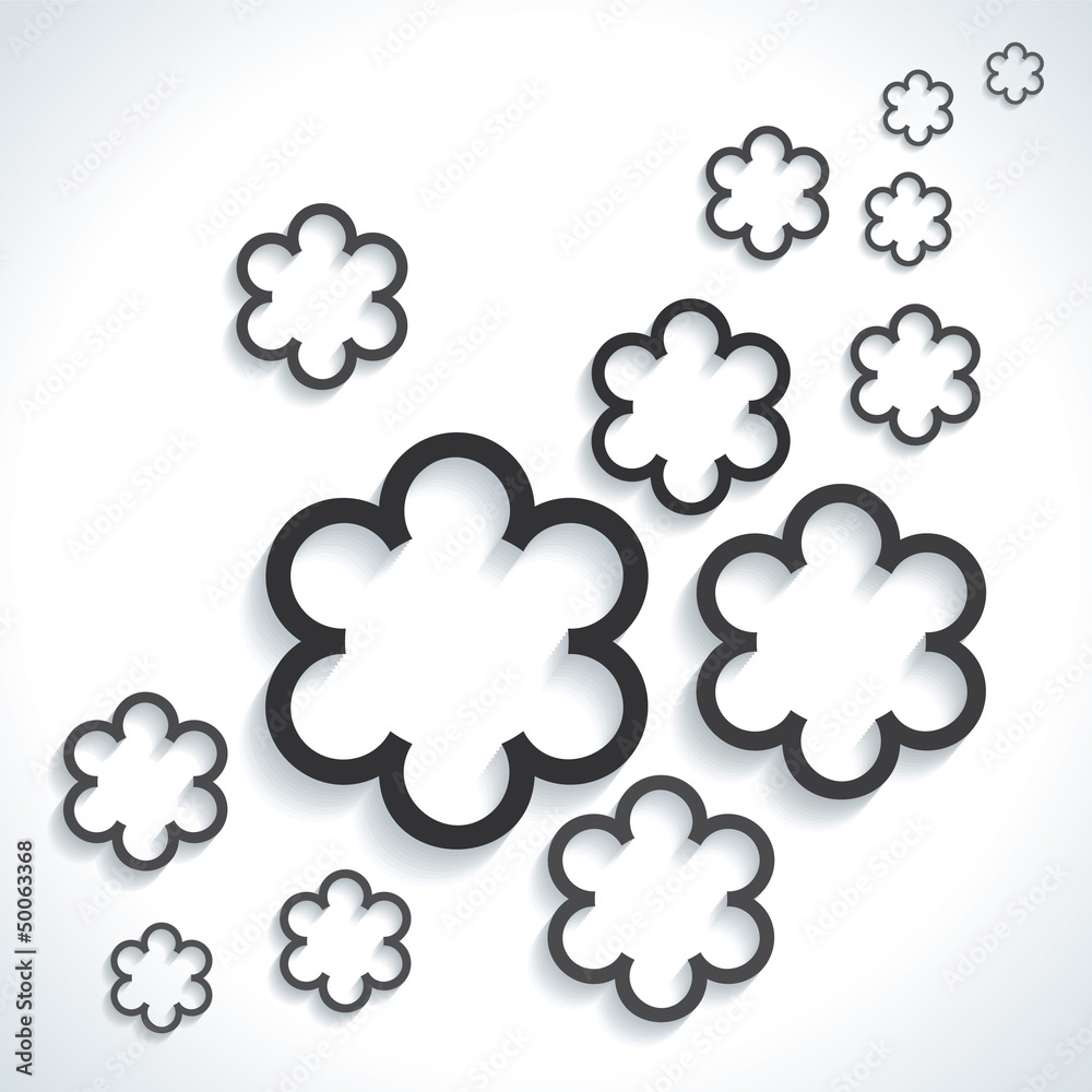 Abstract flower Paper Graphics background vector Abstract flower Paper Graphics background vector
