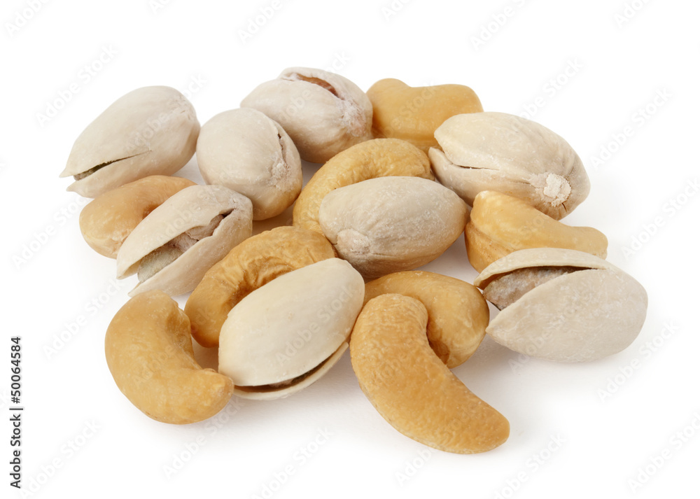 Pistachio and Cashew nuts mixed Pistachio and Cashew nuts mixed