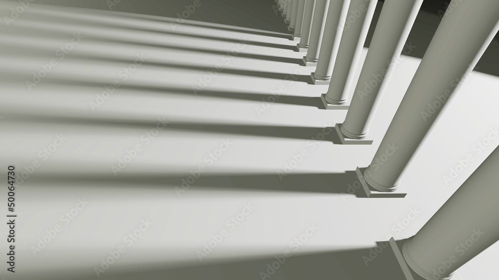 Row of Columns and Shadows Row of Columns and Shadows