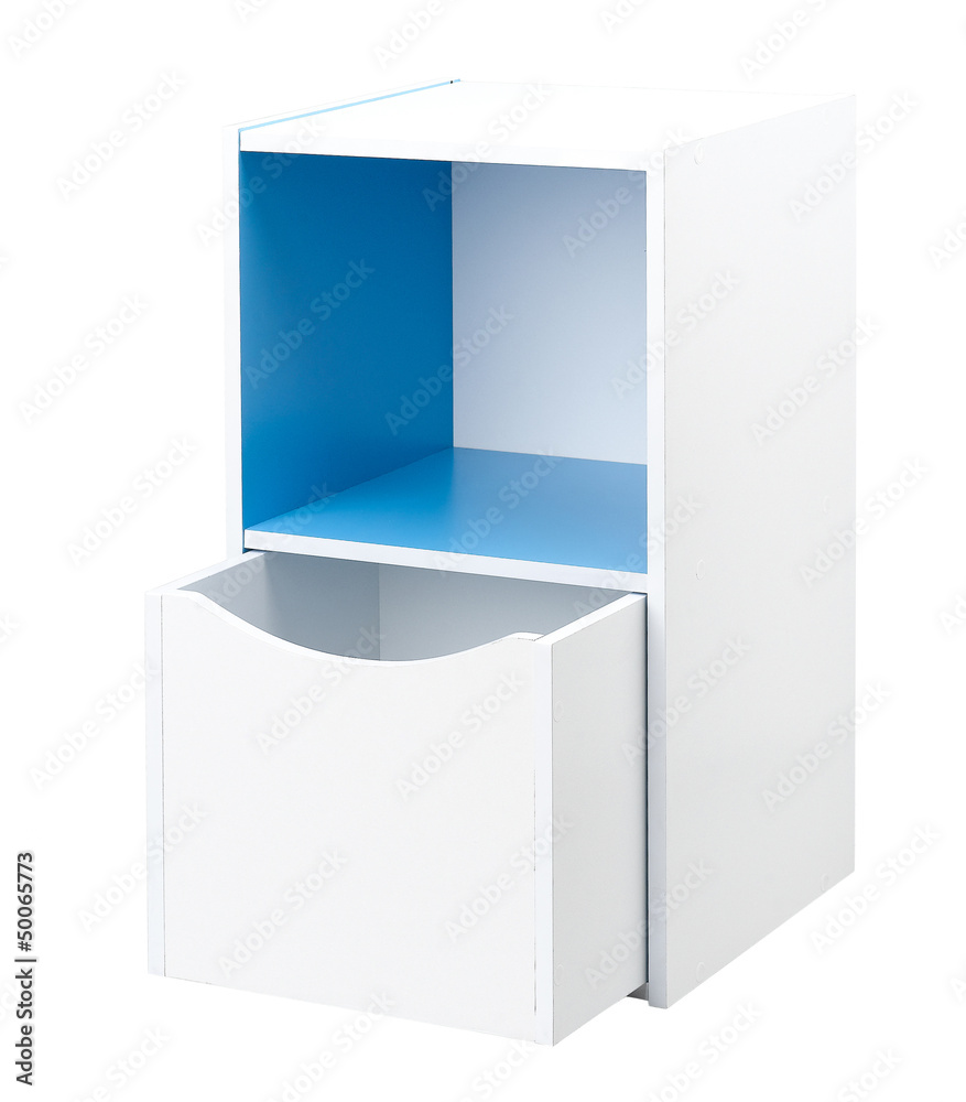 A colorful wooden cabinet with drawer A colorful wooden cabinet with drawer