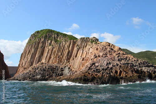 volcanic rock island of Hong Kong Geological Park