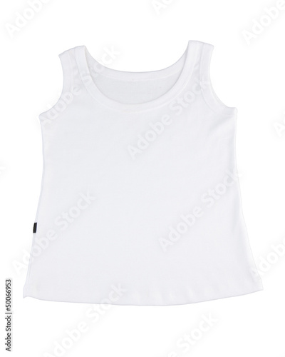 Casual white singlet for your relaxing day