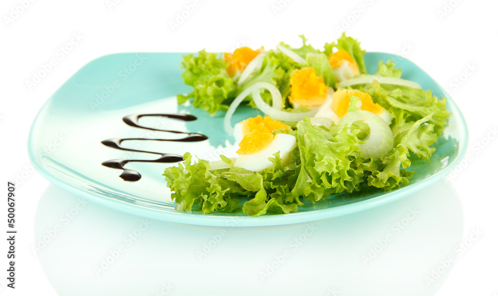 Fresh mixed salad with eggs, salad leaves and other vegetables Fresh mixed salad with eggs, salad leaves and other vegetables