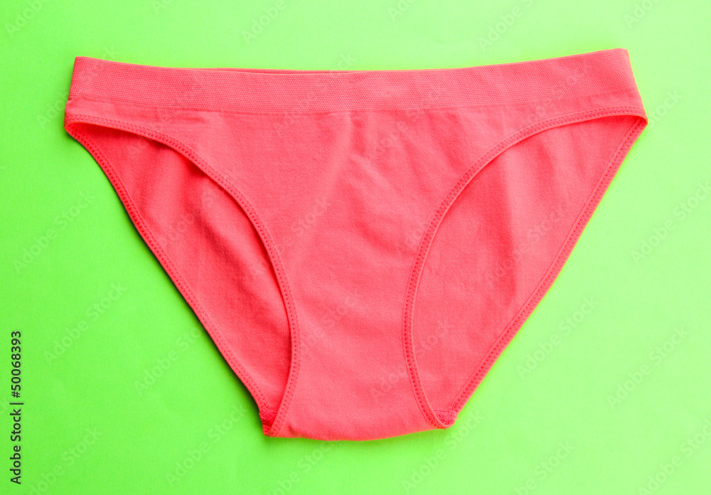 Womans panties, on bright background Womans panties, on bright background