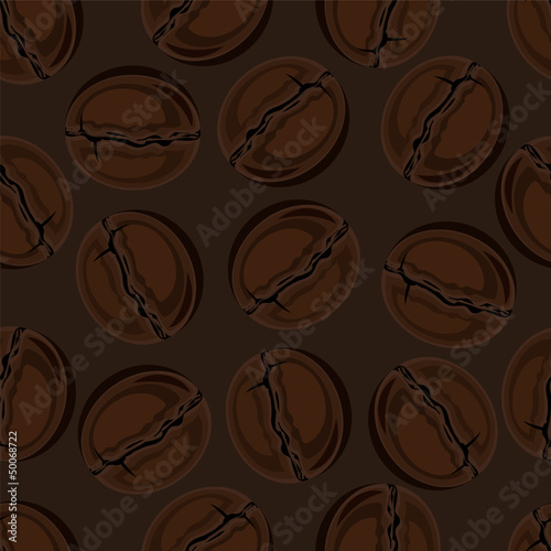 Seamless background. Coffee Beans