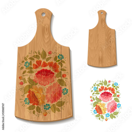 Decorated cutting board