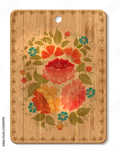 Decorated cutting board