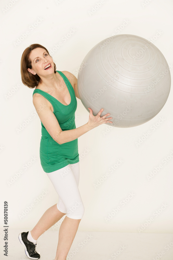 Fototapeta premium Dame beim Sport