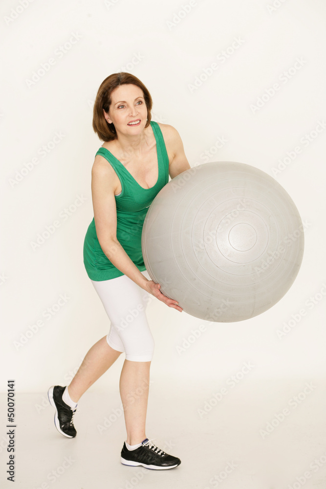 Fototapeta premium Dame beim Sport