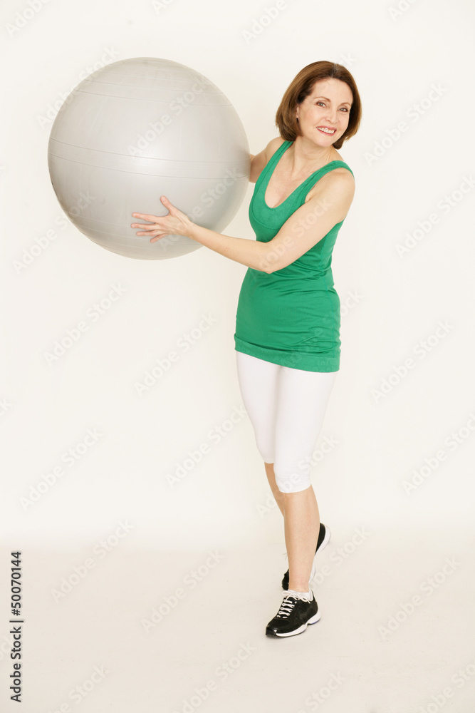 Fototapeta premium Dame beim Sport