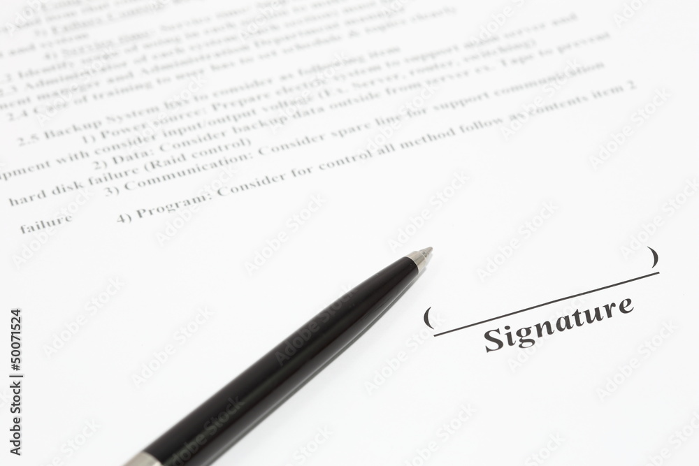Sign document Sign document