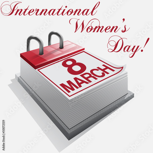 calendar 8 March International Women's Day