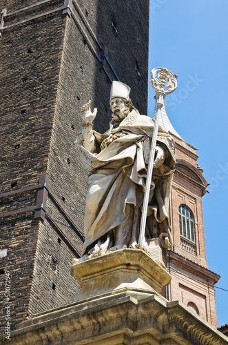 St. Petronio Statue. Bologna. Emilia-Romagna. Italy. photo