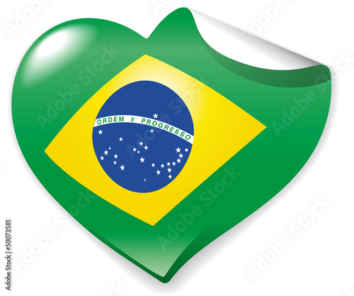 Heart Sticker Brasilia