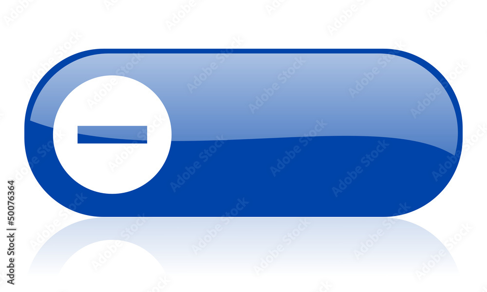 minus blue web glossy icon minus blue web glossy icon