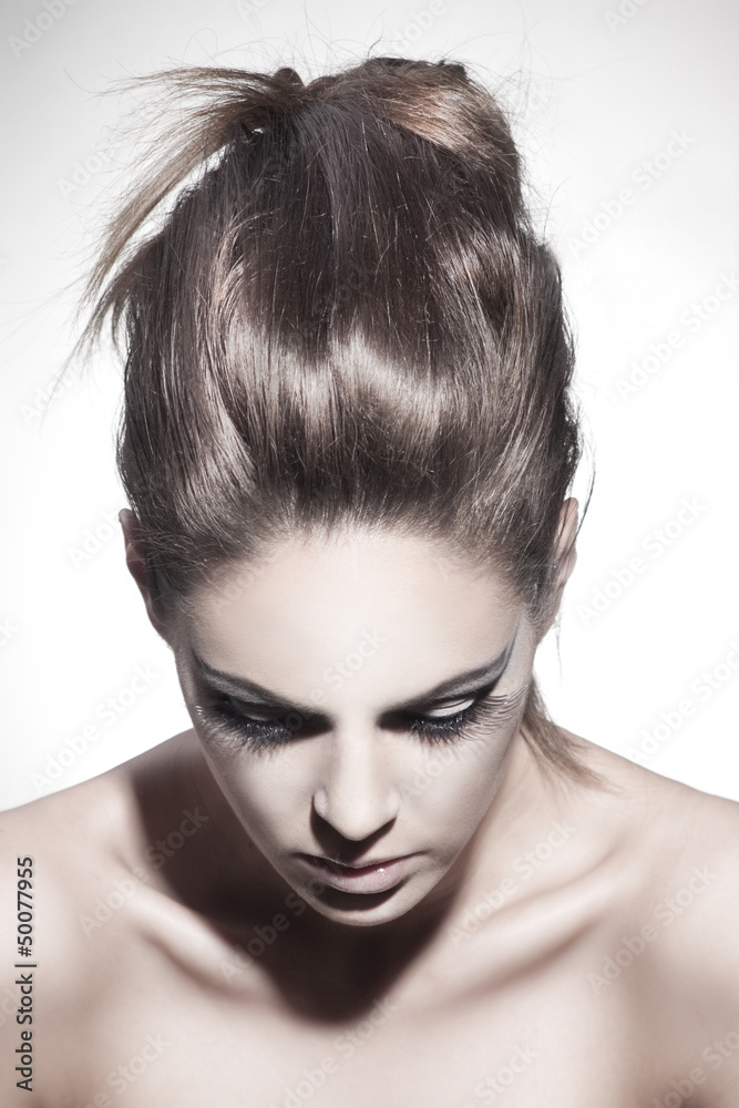 Beautiful young Lady with long healthy hair