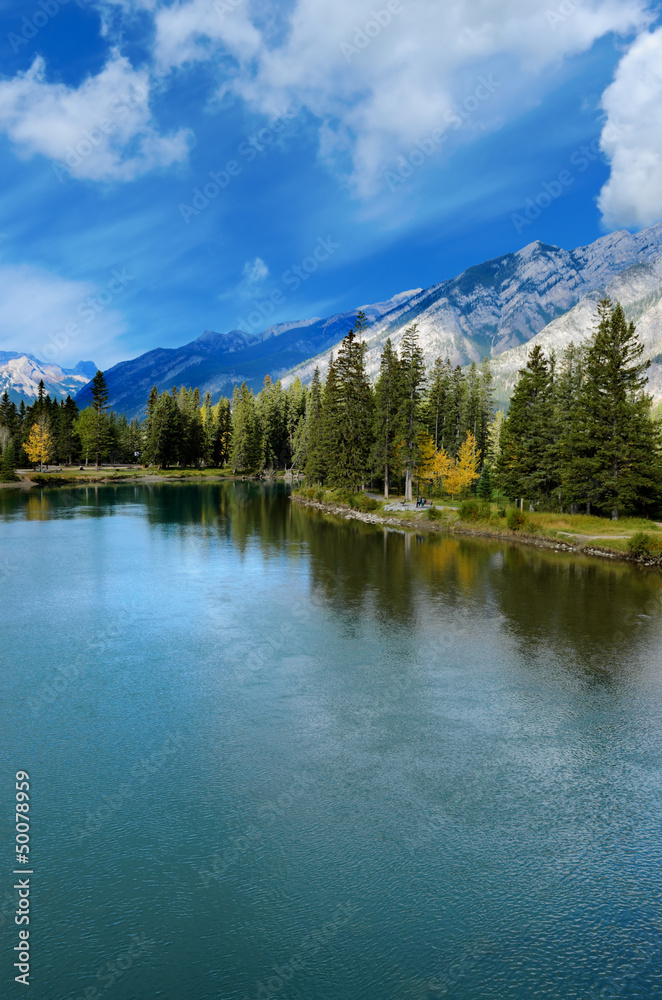 Bow River in Banff