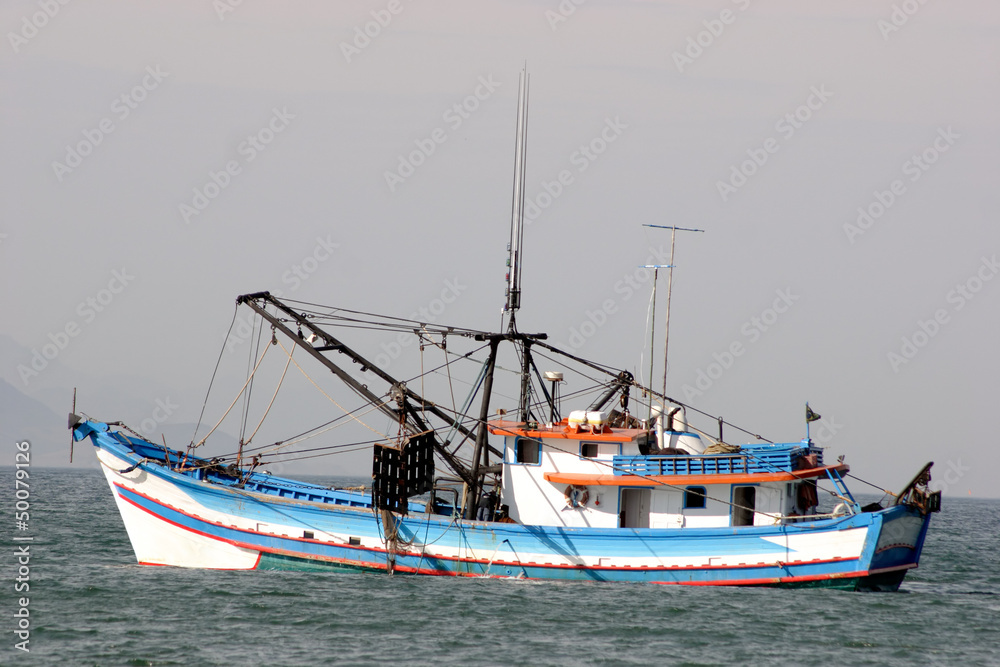 Industrial fishing boat