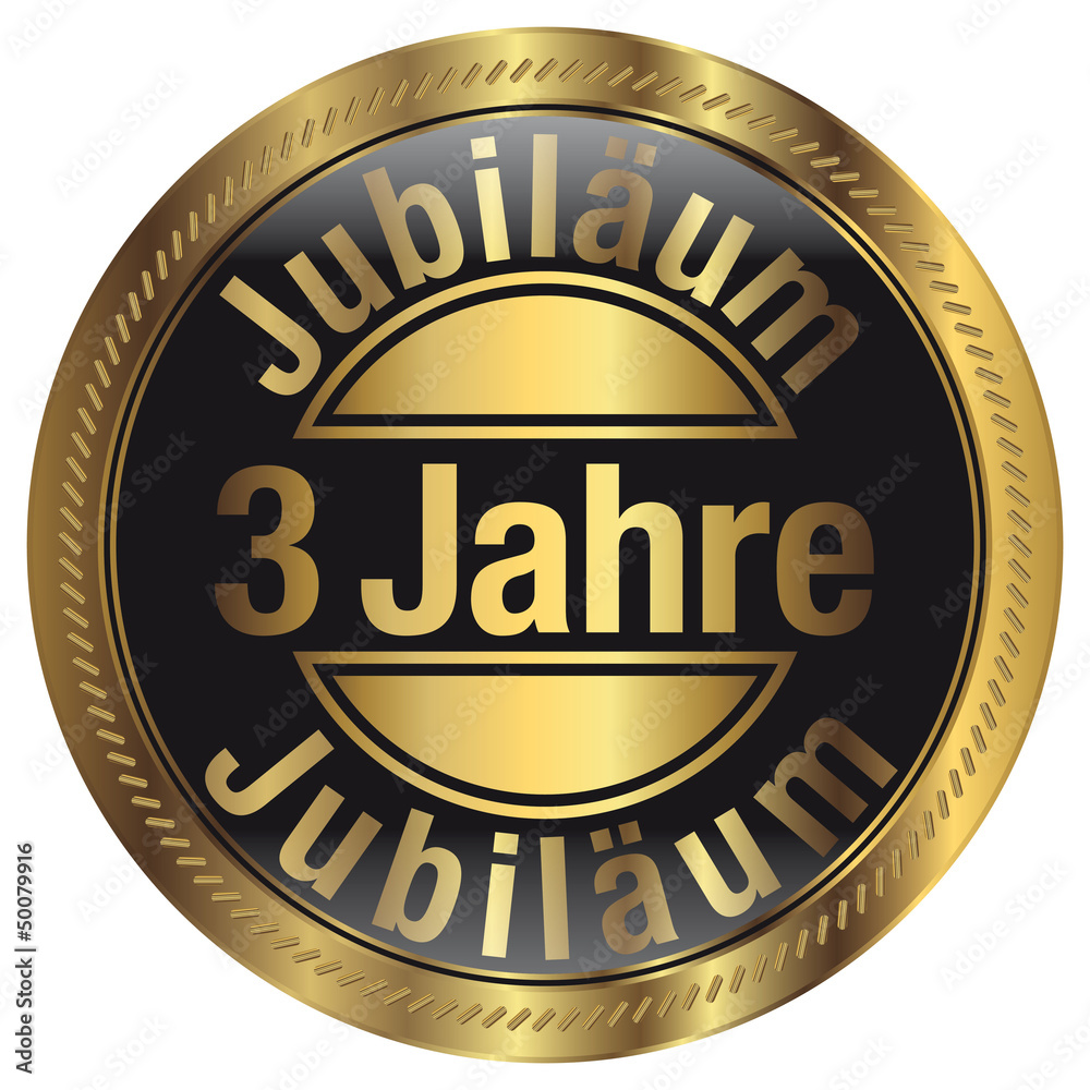 3 Jahre Jubiläum Adobe Stock