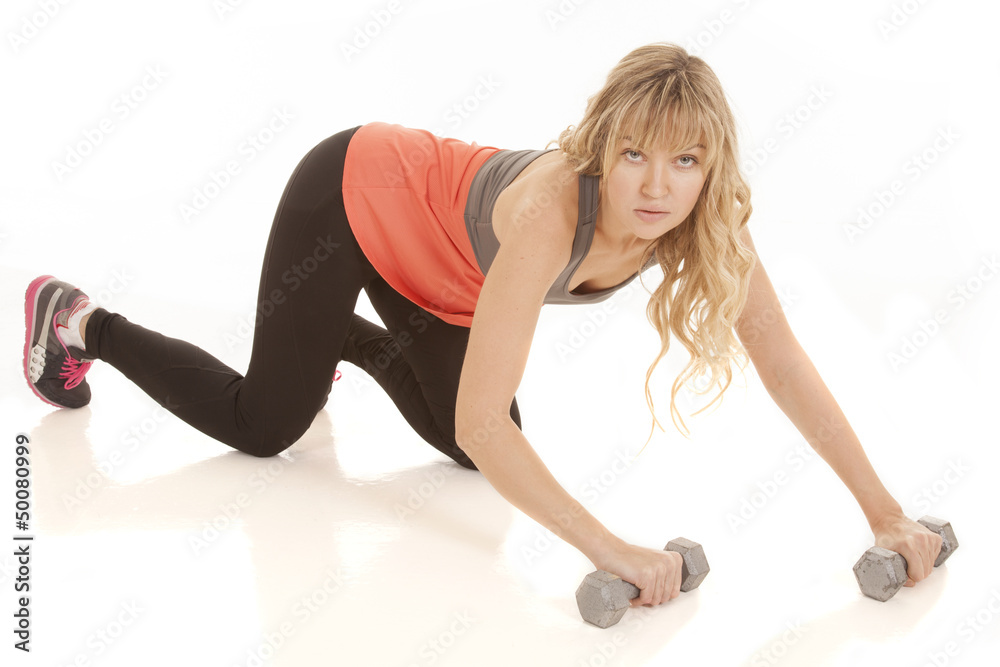 woman orange fitness knees woman orange fitness knees