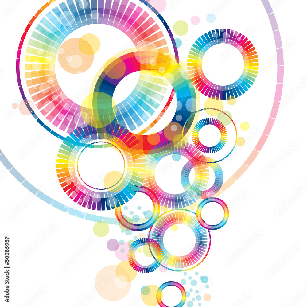 Obraz premium colorful abstract wheel