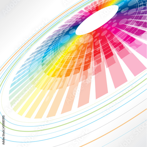 colorful abstract wheel