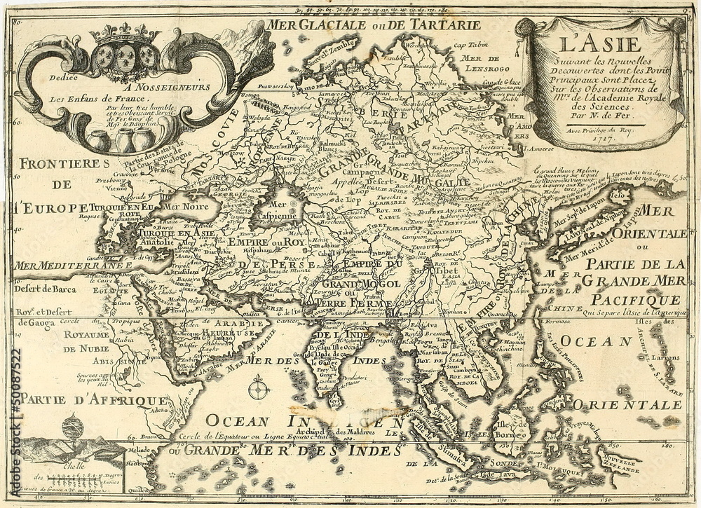 Obraz premium Stara mapa