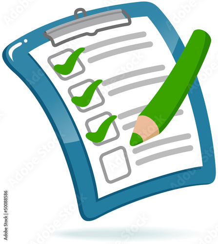 Clipboard with Checklist