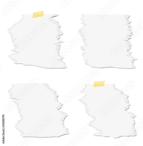 Papier, geklebt