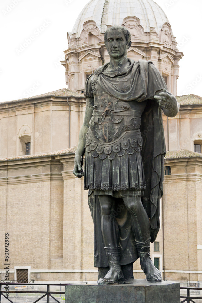 Statue of emperator Julius Caesar in Rome, Italy Statue of emperator Julius Caesar in Rome, Italy