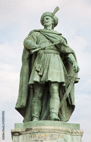 Budapest - Imre Thokoly statue from The Millennium Monument photo
