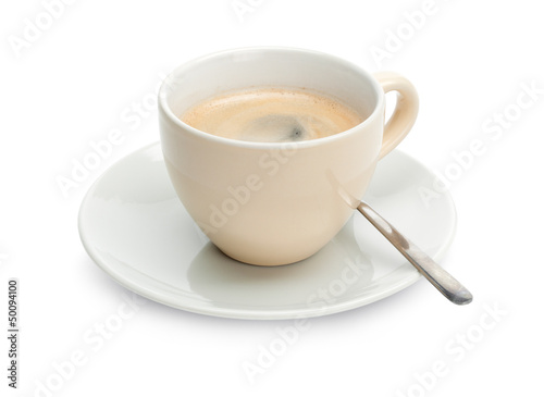 Coffee Cup with Spoon