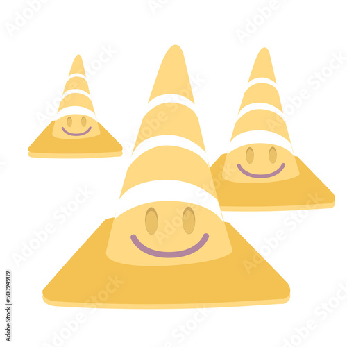 Cone on isolated background. Vector design. 