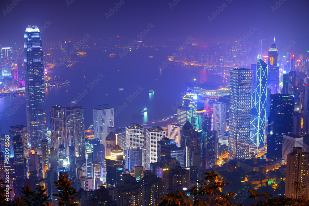 Fototapeta premium Hong Kong at Night