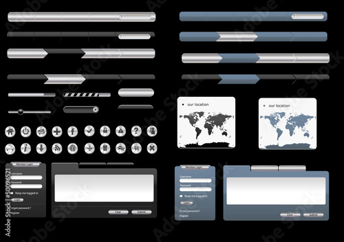 Web design metal elements