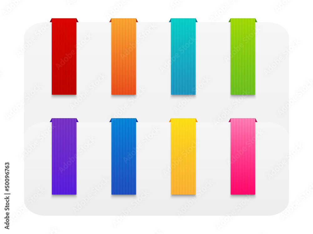 Set of color ribbons Set of color ribbons
