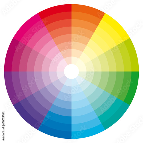 Color wheel illustration.