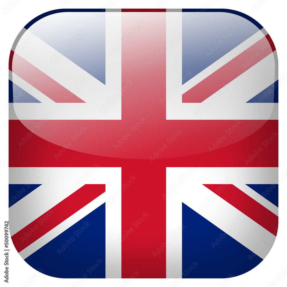Obraz premium England flag button