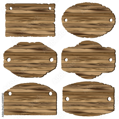 A set of wooden planks