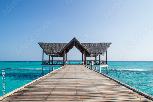 Wooden Jetty - Maldives