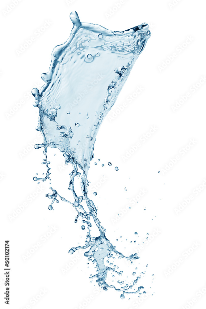 blue water splash isolated on white background blue water splash isolated on white background