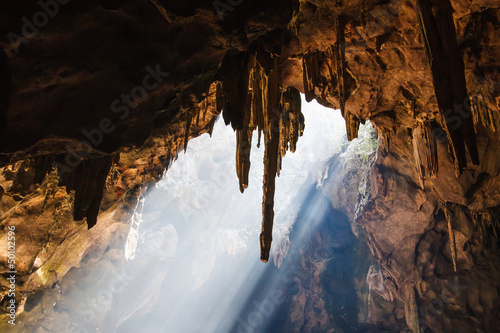 Sun Light in the cave photo